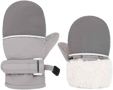 Infant Baby Toddler Winter Mittnes Lined Fleece Snow Gloves - Image 3