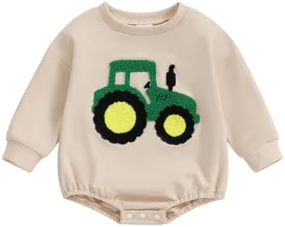 VISGOGO Newborn Infant Baby Boy Oversized Romper Sweater Bodysuits Coming Home by VISGOGO