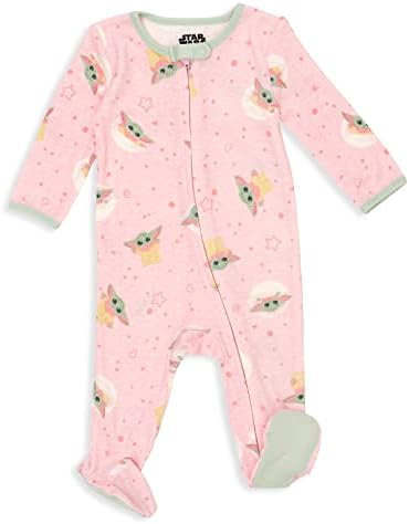 STAR WARS The Mandalorian Grogu Baby 2-Pack Footed One Piece Sleep N' Play - Image 4