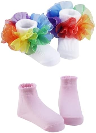 PrinceSasa Little Baby Girl Princess Lace Ruffles Socks Set - Image 4