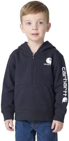 Carhartt Kid's CA6873 Half-Zip Logo Sweatshirt - Image 2