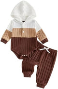 Giraropa Newborn Baby Boy Clothes Rib Knit Romper Jumpsuit Solid Sweater by Giraropa