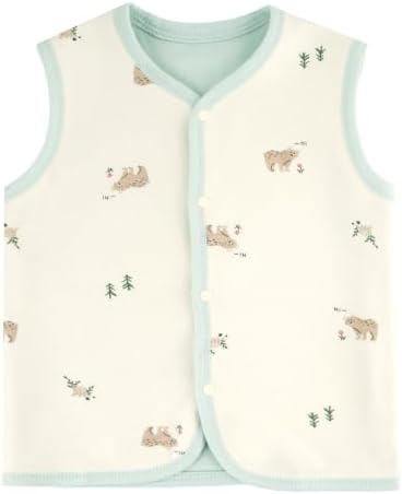 Baby Vest for Girls&Boys, Cotton Reversible Vest Coat for Spring & Autumn - Image 2