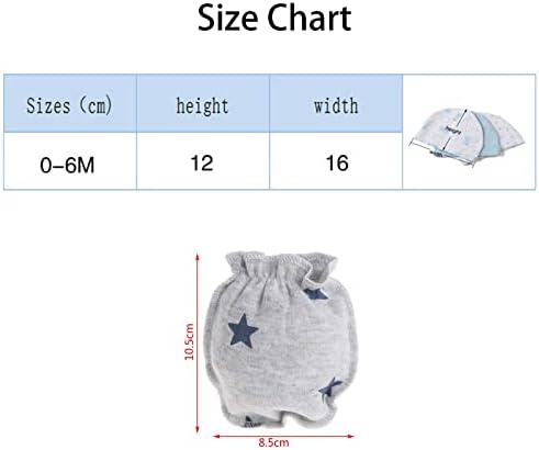 MAMIMAKA Baby Hat and Mittens Set Newborn Baby Hats Caps - Image 6