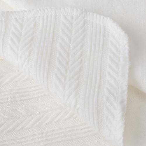 AQOKKA Newborn Receiving Blanket Wheat Ear Bow Hat Mitten Set | 4 Set Receiving - Image 4