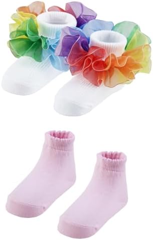 PrinceSasa Little Baby Girl Princess Lace Ruffles Socks Set - Image 3