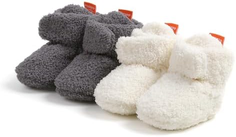 Baby Booties Cozy Fleece Slippers Soft Baby Shoes - Image 5