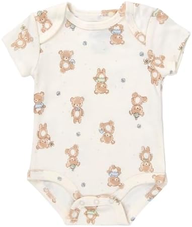 Baby Essentials Baby Boys 5 Piece Bodysuit Set - Image 4