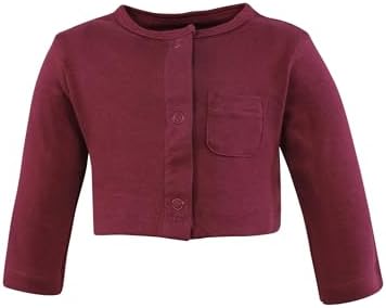 Hudson Baby Infant and Toddler Girls Cotton Dress and Cardigan Set - Image 5