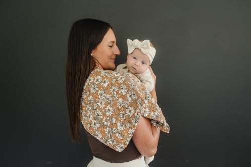 Mebie Baby Burp Cloths, Summer Floral, Muslin Burp Cloth Set - Image 4