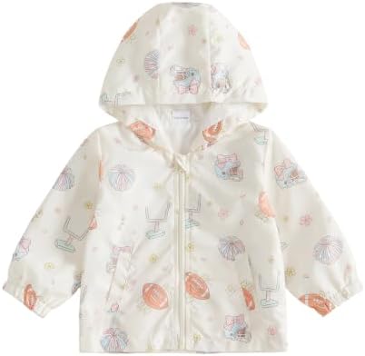 Toddler Baby Girl Windbreaker Jacket Zip Up Hoodie Long Sleeve Sweatshirt by Emmababy