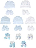 Baby Hats Mittens and Socks Set Soft Cotton Newborn Hat Glove by ZAVBABY