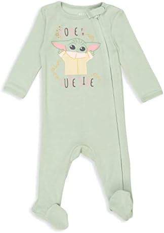 STAR WARS The Mandalorian Grogu Baby 2-Pack Footed One Piece Sleep N' Play - Image 3
