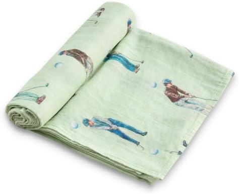 Baby Swaddle Blankets, Bamboo Muslin Receiving Blanket | 1-Pack, Lightweight & by IBESTOPIA