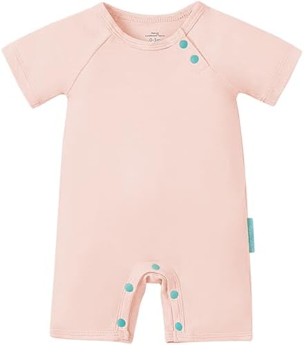 PurComfy SuperSoft Bamboo Viscose Baby Romper, Short Sleeve | One-piece Summer by PurComfy