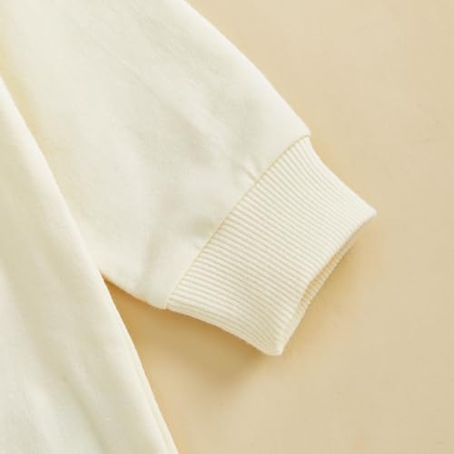 VISGOGO Newborn Infant Baby Boy Oversized Romper Sweater Bodysuits Coming Home - Image 5