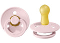 BIBS Pacifiers Colour Collection | Natural Rubber Baby Pacifier | Set of 2 BPA-Free Soothers | Made in Denmark | 0+ Months (Pack of 2) | Blossom