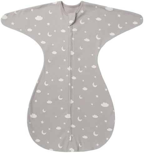ZIGJOY Swaddle Sleep Sack 6-12 Months, 1.0 Tog Cotton Baby Swaddle Blanket by ZIGJOY