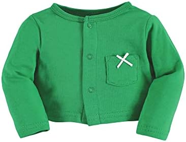 Hudson Baby Infant and Toddler Girls Cotton Dress and Cardigan Set - Image 5