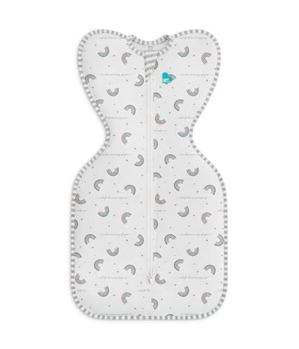 Love to Dream Swaddle UP, Baby Sleep Sack, Self-Soothing Swaddles for Newborns, Improves Sleep, Snug Fit Helps Calm Startle Reflex, New Born Essentials for Baby, 1.0 TOG, 13-19 lbs, Rainbow Dream