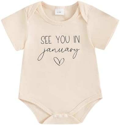 woshilaocai Baby Announcement Bodysuit Pregnancy Reveal by woshilaocai