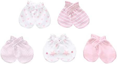 MAMIMAKA Baby Hat and Mittens Set Newborn Baby Hats Caps - Image 3