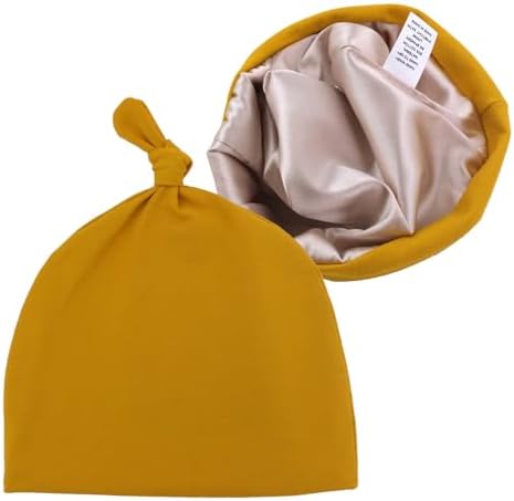 Silky Satin Lined Newborn Hat Hair Care Knot Beanie Hats by Sugarmelon