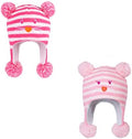 LANGZHEN Toddler Kids Infant Winter Hat,Earflap Knit Warm Cap Fleece Lined Beanie for Baby Boys Girls