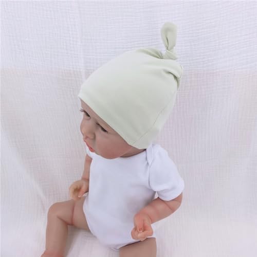 Silky Satin Lined Newborn Hat Hair Care Knot Beanie Hats - Image 4
