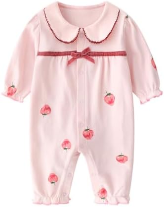 Infant Baby Girl Long Sleeve Romper Cotton Cute Style Newborn Toddler Jumpsuit by Unknown