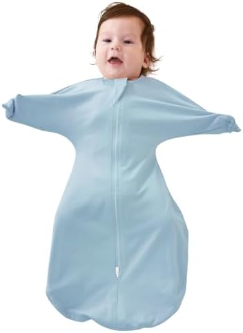 ZIGJOY Swaddle Sleep Sack 3-6 Months, 1.0 Tog Cotton Baby Swaddle Blanket by ZIGJOY