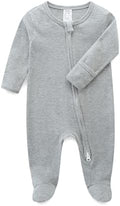 Hikido Baby Romper 100% Organic Cotton Pajamas One Piece Long Sleeve Zipper by Hikido