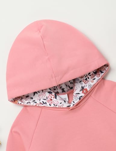 oklady Baby Girl Clothes, Hoodie Tops Floral Pant - Image 3