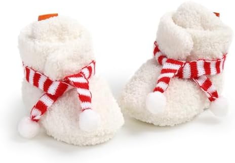 Baby Booties Cozy Fleece Slippers Soft Baby Shoes by GDSDYM