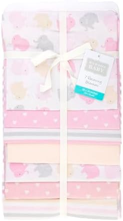 Hudson Baby Unisex Baby Cotton Polyester Flannel Receiving Blankets Bundle - Image 2