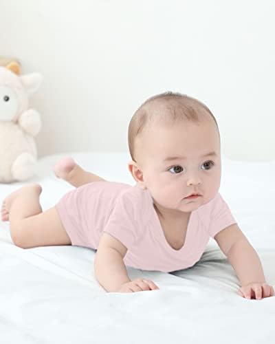 Kids Rayon of Bamboo Pajamas Set Short Sleeve Button Shorts Ages 0-24 - Image 4