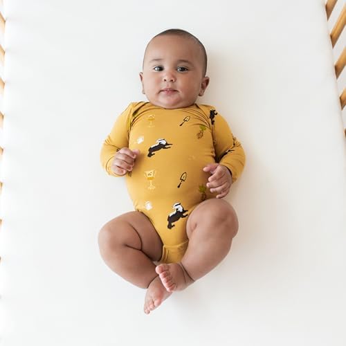 KYTE BABY Soft Bamboo from Rayon Long Sleeve Unisex Bodysuit, 0-24 Months - Image 2