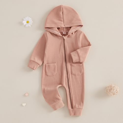 Fall Baby Clothes Newborn Boy Girl Hoodie Romper Long Sleeve Jumpsuit Winter - Image 2