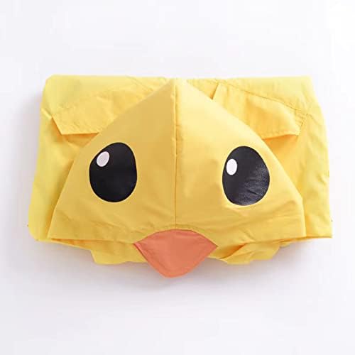 Toddler Baby Boy Girl Duck Rain Jacket Cute Cartoon Yellow Raincoat Hoodie Kids - Image 3