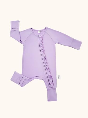 Bow Dream Bamboo Pajamas for Baby, Rayon Sleeper Romper Jumpsuit Outfit | 93% - Image 4