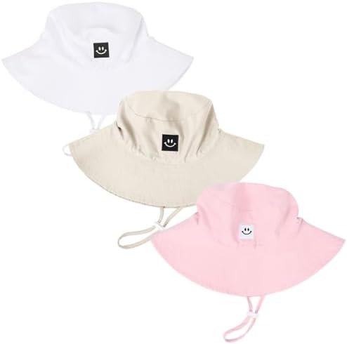 Baby Toddler Sun Hat, Kids Summer UPF 50+ Foldable Beach Bucket Hat by Bucaum