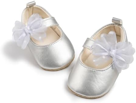 Meckior Infant Baby Girls Soft Sole Bowknot Princess Wedding Dress Mary Jane by Meckior