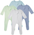 PurComfy Bamboo Viscose Baby Zipper Footie Pajamas, 0-3-6-9-18-24 Months | Ideal by PurComfy