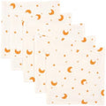 5-Pack 100% Cotton Muslin Baby Washcloths 10"X10", Moon&Star | Ultra Soft by Unknown
