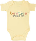 Besties Just Like Our Moms Baby Bodysuit Best Friend Baby Bodysuit Mom Besties by Unknown