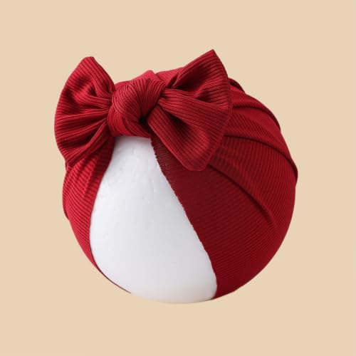 Baby Girls Hair Bow Knot Turban Hat Newborn Hospital Hats Infant Toddler Head - Image 6
