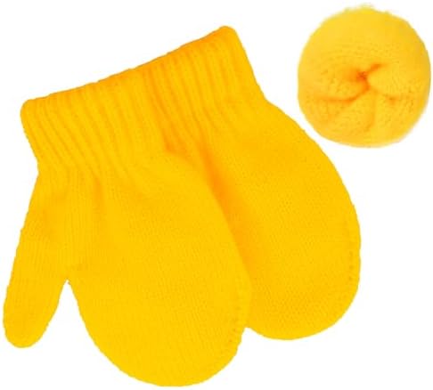 Century Star Toddler Mittens Thick Knit Kids Winter Gloves Warm Toddler Winter - Image 2