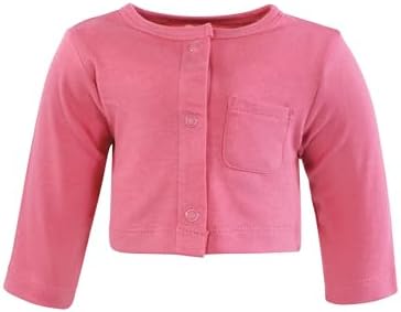 Hudson Baby Infant and Toddler Girls Cotton Dress and Cardigan Set - Image 5