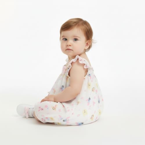 Disney Pooh Minnie Baby Girls Chiffon Bubble Romper - Image 6