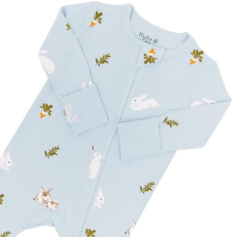 KYTE BABY Soft Bamboo from Rayon Long Sleeve Unisex Bodysuit, 0-24 Months - Image 3